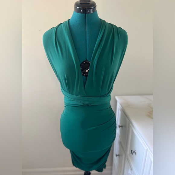 Moda International 7-Style Dress (Green, Small) - Picture 2 of 4